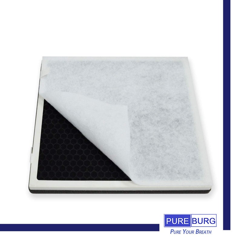 PUREBURG Vital 100-RF Replacement Filter Compatible with LEVOIT Vital 100 Air Purifier,2-Pack H13 HEPA 4-Stage Filtration Activated Carbon 2-IN-1 Air Clean Dust VOCs - Image 3